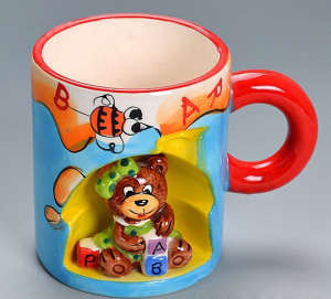 Funny Cartoon Custom 3D Stoneware Ceramic Cup Personalized Mug